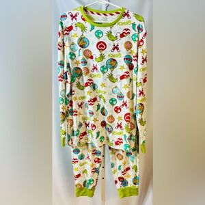 Dr Seuss The Grinch Stole Christmas Pajamas    2‎ pc Set Unisex size L(42-44)